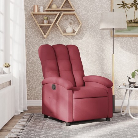 vidaXL Relaxsessel Weinrot Stoff
