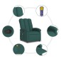 vidaXL Massagesessel Dunkelgrün Stoff vidaXL Massagesessel Dunkelgrün Stoff