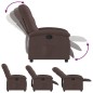 vidaXL Relaxsessel Dunkelbraun Stoff vidaXL Relaxsessel Dunkelbraun Stoff