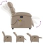 vidaXL Massagesessel Cappuccino-Braun Kunstleder vidaXL Massagesessel Cappuccino-Braun Kunstleder