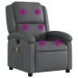 vidaXL Massagesessel Grau Kunstleder vidaXL Massagesessel Grau Kunstleder