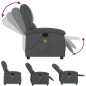 vidaXL Massagesessel Grau Kunstleder vidaXL Massagesessel Grau Kunstleder