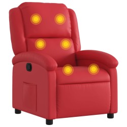 vidaXL Massagesessel Rot Kunstleder