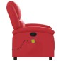 vidaXL Massagesessel Rot Kunstleder vidaXL Massagesessel Rot Kunstleder