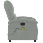 vidaXL Massagesessel Hellgrau Samt vidaXL Massagesessel Hellgrau Samt