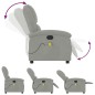 vidaXL Massagesessel Hellgrau Samt vidaXL Massagesessel Hellgrau Samt