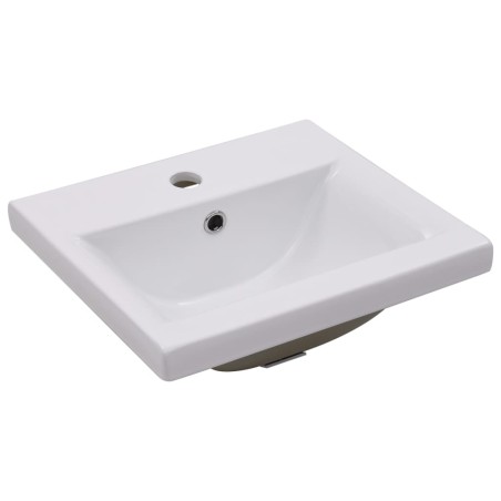 vidaXL Einbauwaschbecken 42x39x18 cm Keramik Weiß   