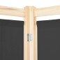 vidaXL 4-teiliger Raumteiler Grau 160 x 170 x 4 cm Stoff vidaXL 4-teiliger Raumteiler Grau 160 x 170 x 4 cm Stoff