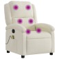 vidaXL Massagesessel Creme Samt vidaXL Massagesessel Creme Samt