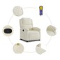 vidaXL Massagesessel Creme Samt vidaXL Massagesessel Creme Samt