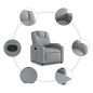 vidaXL Relaxsessel Hellgrau Stoff vidaXL Relaxsessel Hellgrau Stoff