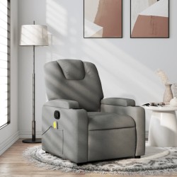 vidaXL Massagesessel Dunkelgrau Stoff