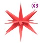 vidaXL LED-Weihnachtssterne 3 Stk. Faltbar Rot 10 cm vidaXL LED-Weihnachtssterne 3 Stk. Faltbar Rot 10 cm