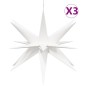 vidaXL LED-Weihnachtssterne 3 Stk. Faltbar Weiß 43 cm vidaXL LED-Weihnachtssterne 3 Stk. Faltbar Weiß 43 cm