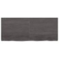 Waschtischplatte Dunkelgrau 120x50x6 cm Massivholz Behandelt Waschtischplatte Dunkelgrau 120x50x6 cm Massivholz Behandelt