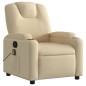 vidaXL Massagesessel Creme Stoff vidaXL Massagesessel Creme Stoff