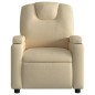 vidaXL Massagesessel Creme Stoff vidaXL Massagesessel Creme Stoff