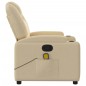 vidaXL Massagesessel Creme Stoff vidaXL Massagesessel Creme Stoff