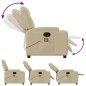 vidaXL Massagesessel Creme Stoff vidaXL Massagesessel Creme Stoff