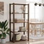 vidaXL Lagerregal mit 5 Böden Braun 80x38x170 cm Massivholz Kiefer vidaXL Lagerregal mit 5 Böden Braun 80x38x170 cm Massivholz Kiefer