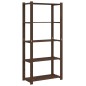 vidaXL Lagerregal mit 5 Böden Braun 80x38x170 cm Massivholz Kiefer vidaXL Lagerregal mit 5 Böden Braun 80x38x170 cm Massivholz Kiefer