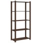 vidaXL Lagerregal mit 5 Böden Braun 80x38x170 cm Massivholz Kiefer vidaXL Lagerregal mit 5 Böden Braun 80x38x170 cm Massivholz Kiefer