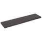 Waschtischplatte Dunkelgrau 160x40x6 cm Massivholz Behandelt Waschtischplatte Dunkelgrau 160x40x6 cm Massivholz Behandelt