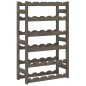 vidaXL Weinregal für 30 Flaschen Grau Massivholz Kiefer vidaXL Weinregal für 30 Flaschen Grau Massivholz Kiefer