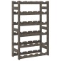 vidaXL Weinregal für 30 Flaschen Grau Massivholz Kiefer vidaXL Weinregal für 30 Flaschen Grau Massivholz Kiefer