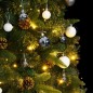 vidaXL Künstlicher Weihnachtsbaum Klappbar 300 LEDs & Kugeln 240 cm vidaXL Künstlicher Weihnachtsbaum Klappbar 300 LEDs & Kugeln 240 cm