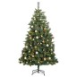 vidaXL Künstlicher Weihnachtsbaum Klappbar 300 LEDs & Kugeln 210 cm vidaXL Künstlicher Weihnachtsbaum Klappbar 300 LEDs & Kugeln 210 cm