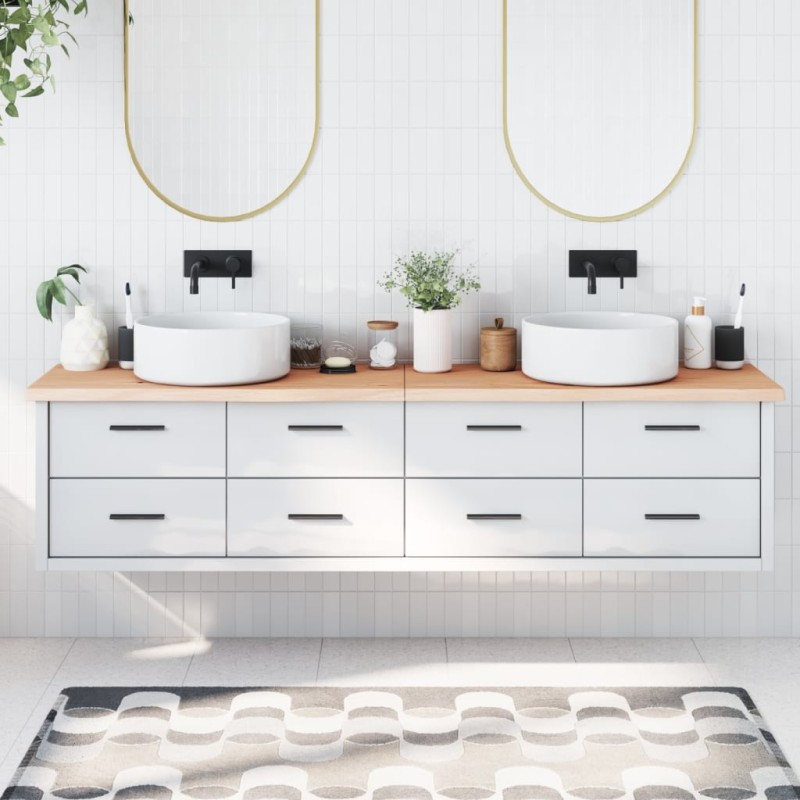 Waschtischplatte 200x60x4 cm Massivholz Unbehandelt Waschtischplatte 200x60x4 cm Massivholz Unbehandelt