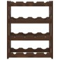 vidaXL Weinregal für 16 Flaschen Braun Massivholz Kiefer vidaXL Weinregal für 16 Flaschen Braun Massivholz Kiefer