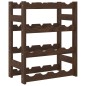 vidaXL Weinregal für 16 Flaschen Braun Massivholz Kiefer vidaXL Weinregal für 16 Flaschen Braun Massivholz Kiefer