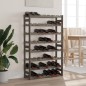 vidaXL Weinregal für 56 Flaschen Grau Massivholz Kiefer vidaXL Weinregal für 56 Flaschen Grau Massivholz Kiefer