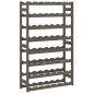 vidaXL Weinregal für 56 Flaschen Grau Massivholz Kiefer vidaXL Weinregal für 56 Flaschen Grau Massivholz Kiefer