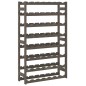 vidaXL Weinregal für 56 Flaschen Grau Massivholz Kiefer vidaXL Weinregal für 56 Flaschen Grau Massivholz Kiefer