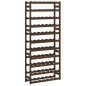 vidaXL Weinregal für 77 Flaschen Braun Massivholz Kiefer vidaXL Weinregal für 77 Flaschen Braun Massivholz Kiefer