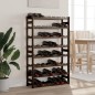 vidaXL Weinregal für 56 Flaschen Schwarz Massivholz Kiefer vidaXL Weinregal für 56 Flaschen Schwarz Massivholz Kiefer