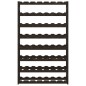 vidaXL Weinregal für 56 Flaschen Schwarz Massivholz Kiefer vidaXL Weinregal für 56 Flaschen Schwarz Massivholz Kiefer