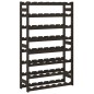 vidaXL Weinregal für 56 Flaschen Schwarz Massivholz Kiefer vidaXL Weinregal für 56 Flaschen Schwarz Massivholz Kiefer