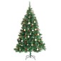 vidaXL Künstlicher Weihnachtsbaum Klappbar 300 LEDs & Kugeln 180 cm vidaXL Künstlicher Weihnachtsbaum Klappbar 300 LEDs & Kugeln 180 cm