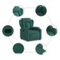 vidaXL Relaxsessel Dunkelgrün Stoff vidaXL Relaxsessel Dunkelgrün Stoff
