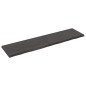 Waschtischplatte Dunkelgrau 160x40x4 cm Massivholz Behandelt Waschtischplatte Dunkelgrau 160x40x4 cm Massivholz Behandelt