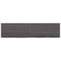 Waschtischplatte Dunkelgrau 160x40x4 cm Massivholz Behandelt Waschtischplatte Dunkelgrau 160x40x4 cm Massivholz Behandelt