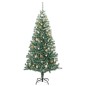 vidaXL Künstlicher Weihnachtsbaum 300 LEDs & Kugeln Beschneit 240 cm vidaXL Künstlicher Weihnachtsbaum 300 LEDs & Kugeln Beschneit 240 cm
