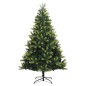 vidaXL Künstlicher Weihnachtsbaum Klappbar 300 LEDs & Kugeln 210 cm vidaXL Künstlicher Weihnachtsbaum Klappbar 300 LEDs & Kugeln 210 cm