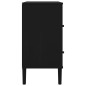 vidaXL Sideboard SENJA Rattan-Optik Schwarz 80x40x80 cm Kiefernholz vidaXL Sideboard SENJA Rattan-Optik Schwarz 80x40x80 cm Kiefernholz