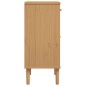 vidaXL Nachttisch SENJA Rattan-Look Braun 40x35x80cm Massivholz Kiefer vidaXL Nachttisch SENJA Rattan-Look Braun 40x35x80cm Massivholz Kiefer