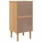 vidaXL Nachttisch SENJA Rattan-Look Braun 40x35x80cm Massivholz Kiefer vidaXL Nachttisch SENJA Rattan-Look Braun 40x35x80cm Massivholz Kiefer